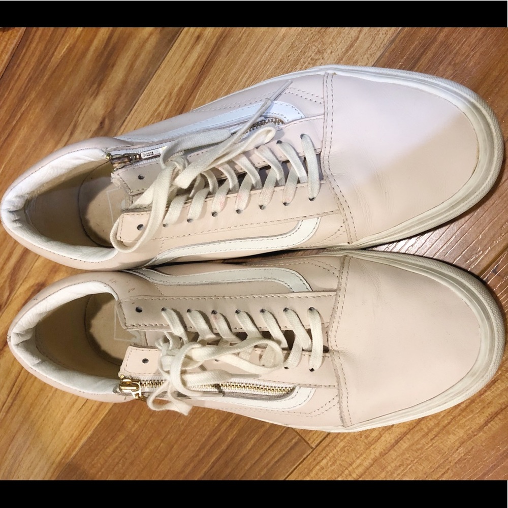 Leather Light Pink Vans 11